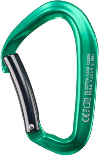 Carabinier Simplu Fixe Climbing Picot Curve Verde