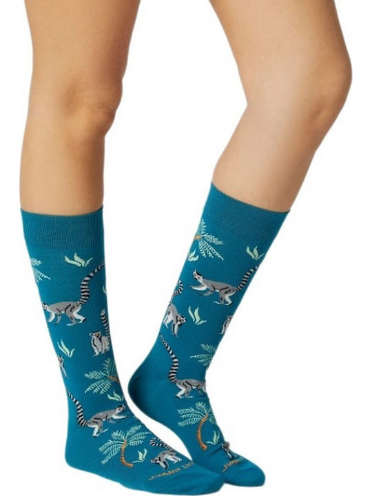 Jimmy Lion Socks Aqua
