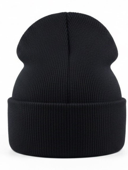 Beanie Unisex Beanie Knitted in Black color
