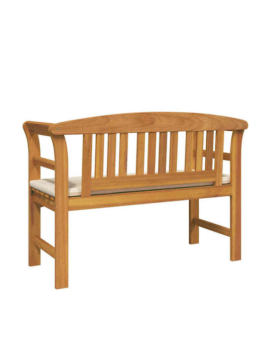 Bench Outdoor Wooden with Pillows 114x46x82.5cm