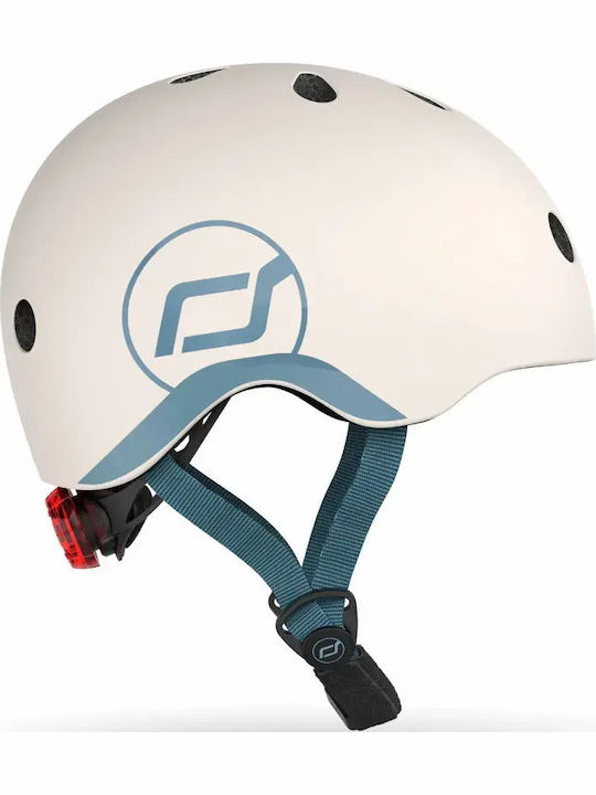 Scoot & Ride Детска каска за велосипед / скутер Скутер Сив с вградена LED светлина