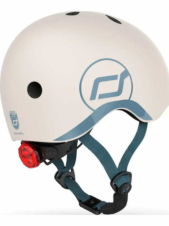 Scoot & Ride Детска каска за велосипед / скутер Скутер Сив с вградена LED светлина