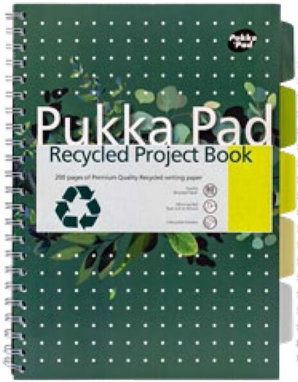 Pukka Pad Σπιράλ Τετράδιο Ριγέ Α4 5 Θεμάτων Πολύχρωμο