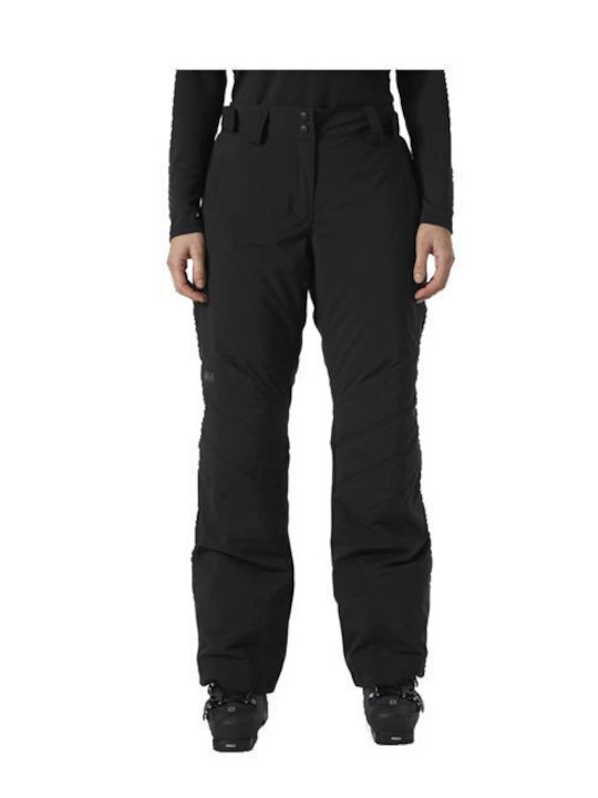 Helly Hansen Insulated Γυναικείο Μακρύ Παντελόνι Πεζοπορίας Μαύρο