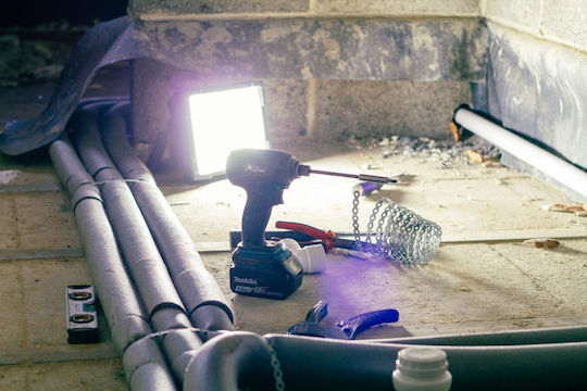 Nebo Rechargeable Work Light with Extension Cord LED IP54 with Brightness up to 8000lm
