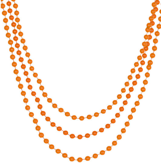 Karneval Halskette Orange 3Stück