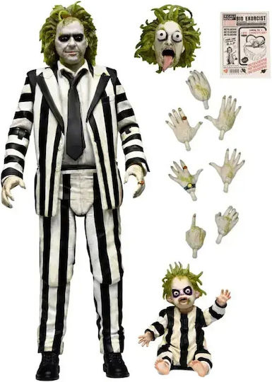 Neca Beetlejuice Ultimate Striped Suit Beetlejuice Φιγούρα Δράσης ύψους 18εκ. σε Κλίμακα 1:10