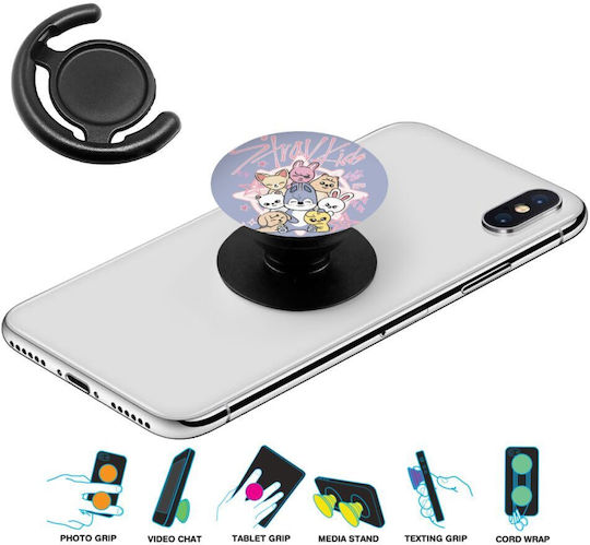 Stray Kids Pink Phone Holders Stand Μαύρο Βάση Στήριξης Κινητού Στο Χέρι