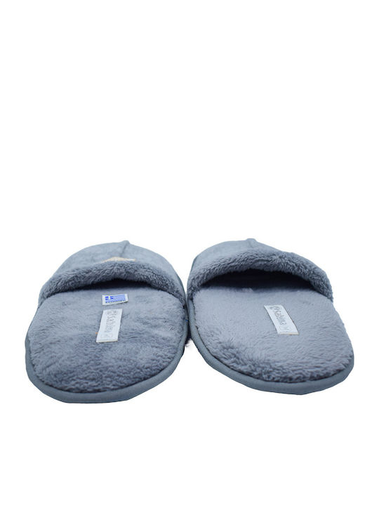 Herren Hausschuhe Mit Fell Blau