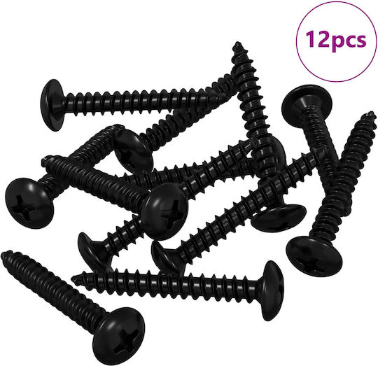 vidaXL Selbstschneidend Schraube mit Länge 4mm 12Stück