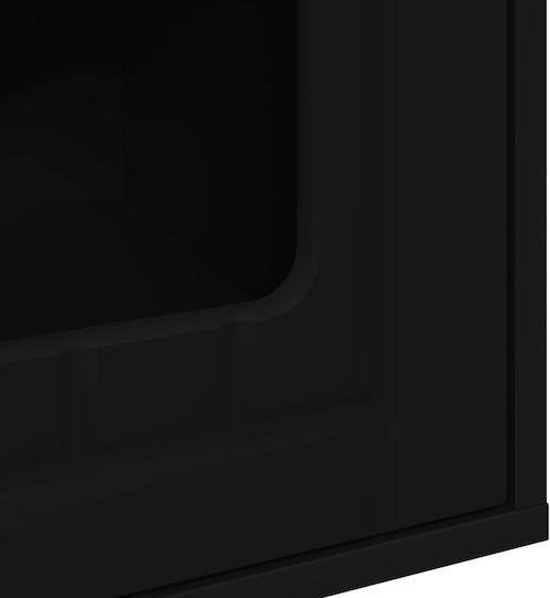 Vidaxl Σπίτι Γάτας Μαύρο 53 X 52 X 62 Εκ Επεξεργασμένο Ξύλο