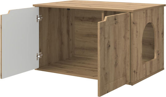 vidaxl Katzenbett aus Holz Handarbeit 85 x 55 x 53,5 cm