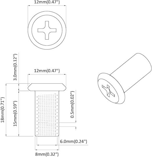 vidaXL Screw 3673pcs 18kg