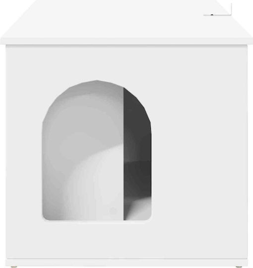 Vidaxl Cat House White 85 x 55 x 50.5 cm Processed Wood