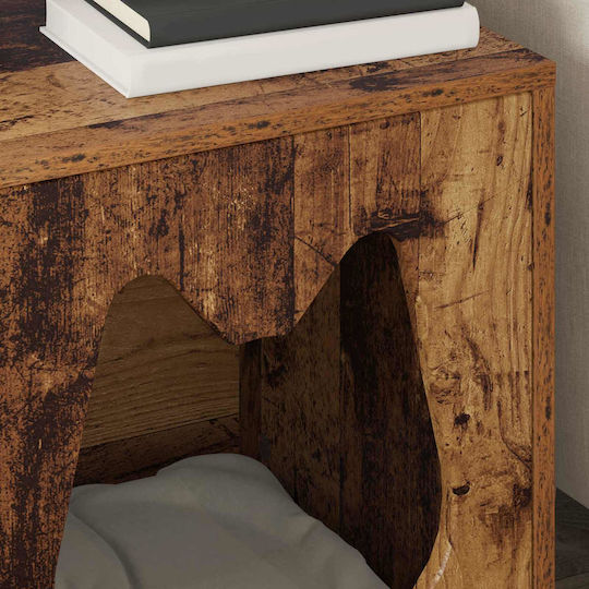 vidaXL Katzenbett Altes Holz 42,5 X 40 X 52,5 cm Bearbeitetes Holz