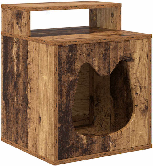 vidaXL Katzenbett Altes Holz 42,5 X 40 X 52,5 cm Bearbeitetes Holz