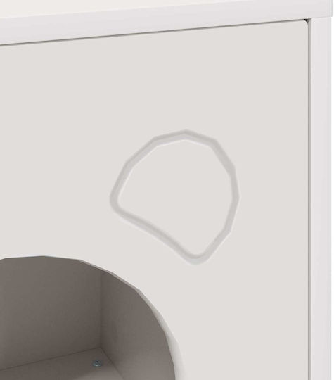 Vidaxl Cat House White 42.5 x 40 x 53 cm Engineered Wood