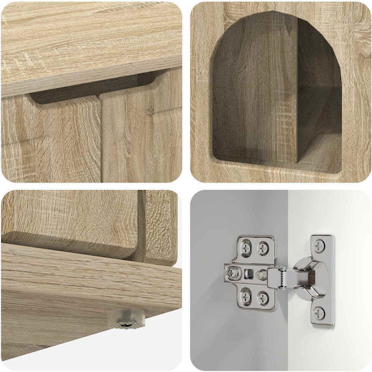 Vidaxl Cat House Sonoma 85 x 55 x 53.5 cm Engineered Wood