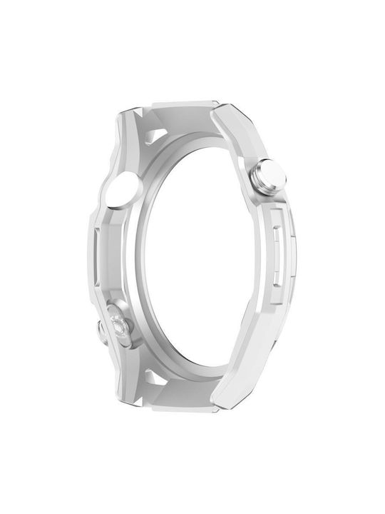 Пластмасов Калъф със Стъкло в Сребрист цвят за Huawei Watch GT 6 46мм
