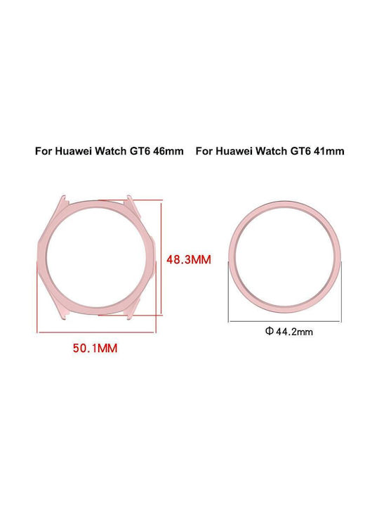 Пластмасов Калъф със Стъкло в Черен цвят за Huawei Watch GT 6 46мм