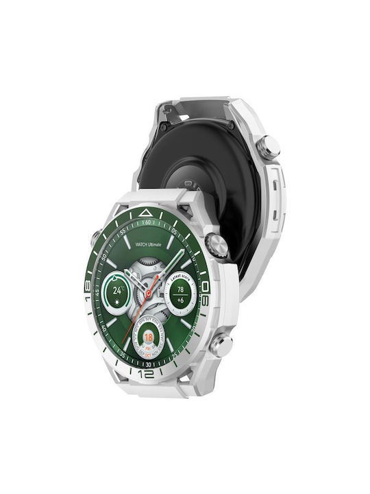 Пластмасов Калъф със Стъкло в Сребрист цвят за Huawei Watch GT 6 46мм