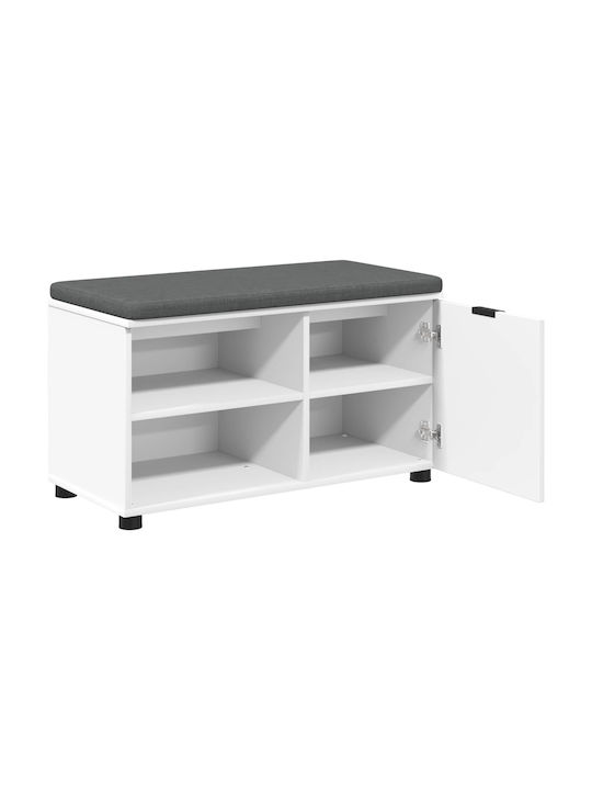 Entry Furniture with Bench White 80x38x46cm