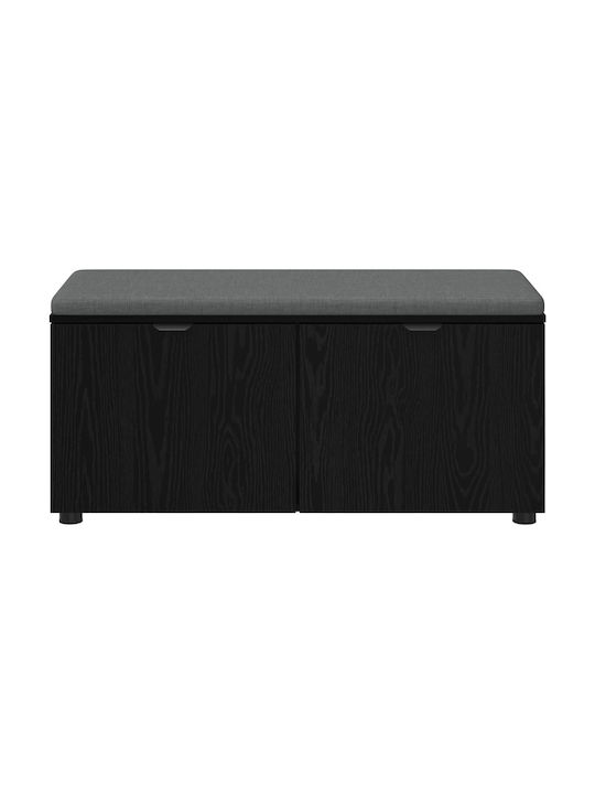 Entry Furniture with Bench Black Beech 100x38x46cm