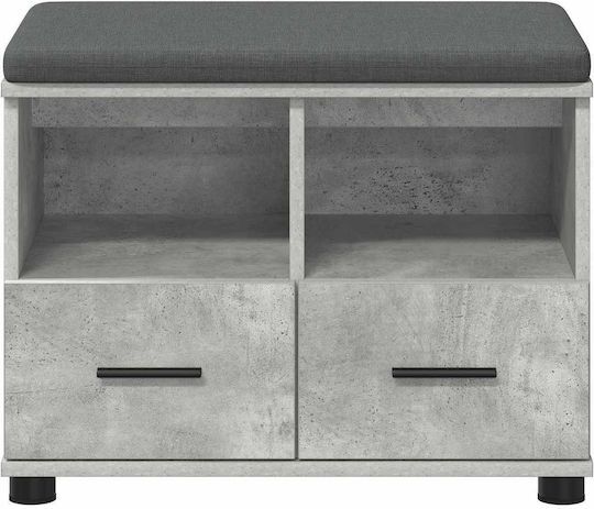 Entry Furniture with Bench Gray 60x38x46cm
