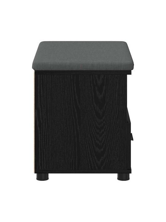 Entry Furniture with Bench Black Beech 60x38x46cm