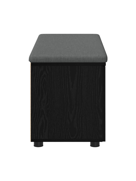 Entry Furniture with Bench Black Beech 100x38x46cm
