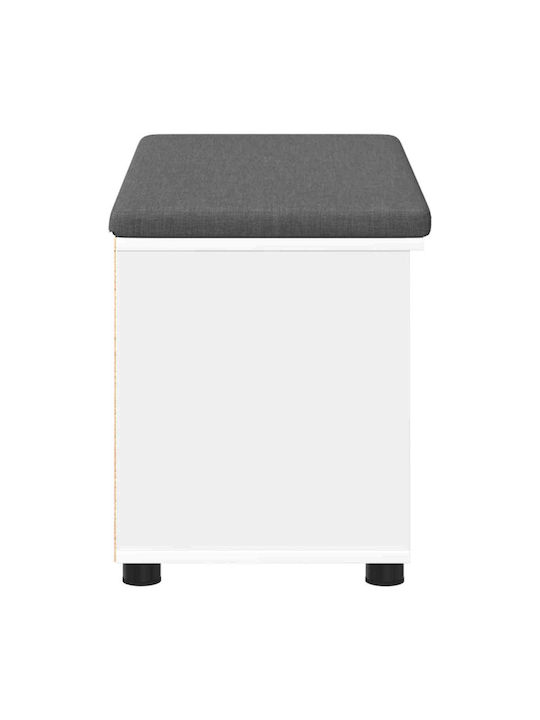 Entry Furniture with Bench White 80x38x46cm
