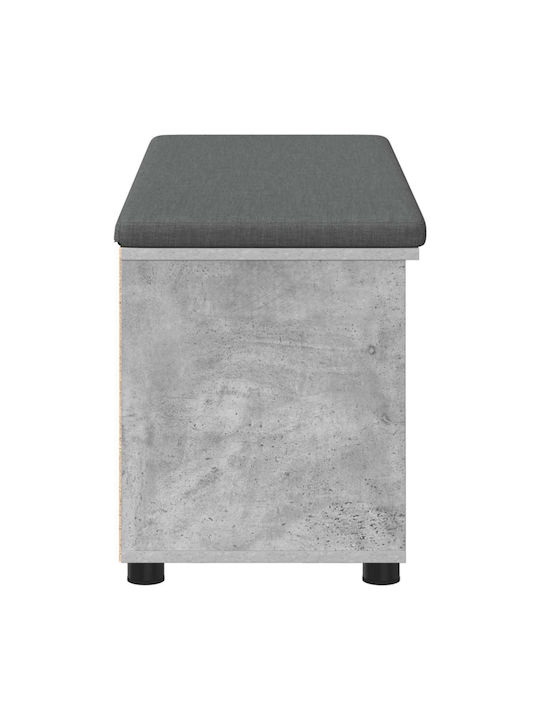 Entry Furniture with Bench Gray 100x38x46cm