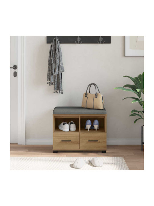 Έπιπλο Εισόδου με Παγκάκι Artisan Oak 60x38x46εκ.