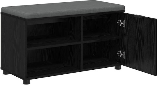 Mobilier de Intrare cu Bancă Black Beech 80x38x46cm