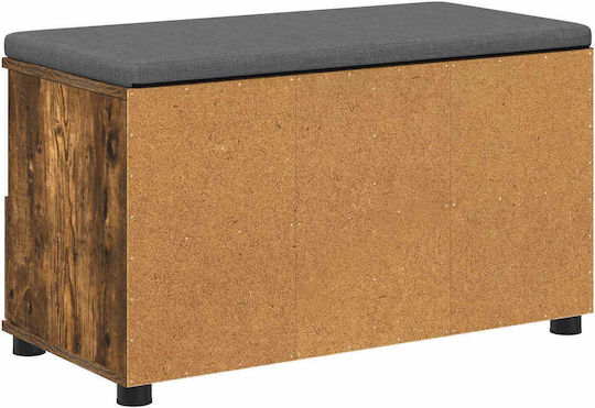 Entry Furniture with Bench Καπνιστό Δρύς 80x38x46cm