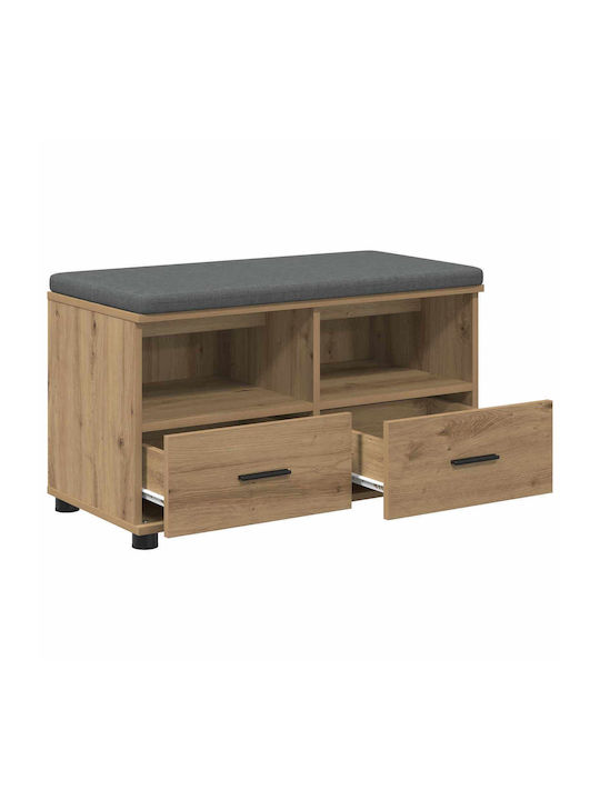 Έπιπλο Εισόδου με Παγκάκι Artisan Oak 80x38x46εκ.