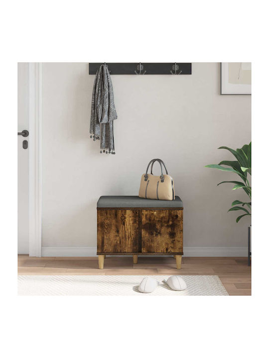 Entry Furniture with Bench Καπνιστό Δρύς 60x38x46cm