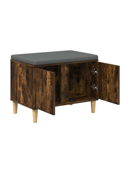 Entry Furniture with Bench Καπνιστό Δρύς 60x38x46cm
