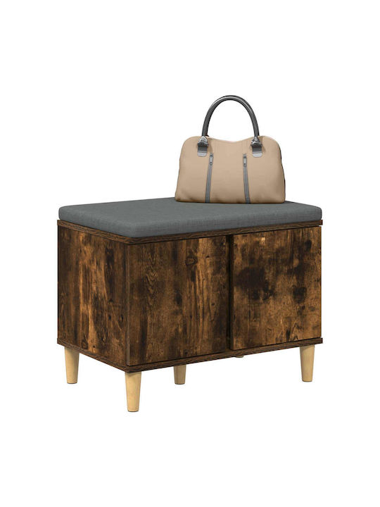Entry Furniture with Bench Καπνιστό Δρύς 60x38x46cm