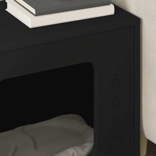 Vidaxl Σπίτι Γάτας Μαύρο 51 X 30 X 42 Εκ Επεξεργασμένο Ξύλο
