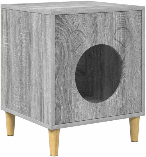 Vidaxl Cat House Gray Sonoma 42.5 x 40 x 52.5 cm