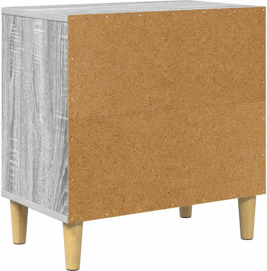 Vidaxl Σπίτι Γάτας Γκρίζο Σονομα 51 X 30 X 52 Εκ Επεξεργασμένο Ξύλο