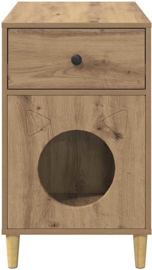 Vidaxl Katzenbett aus Handarbeit Walnuss 72 × 42,5 × 70 cm