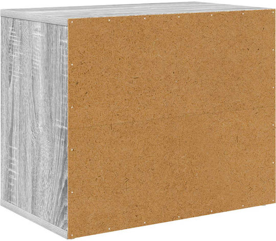 Vidaxl Casă Pentru Pisici Gri Sonoma 51 X 30 X 42 Cm Lemn Prelucrat
