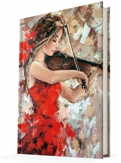 Daily Bound Diary 2026 Hydro@rt 10x14 Violin