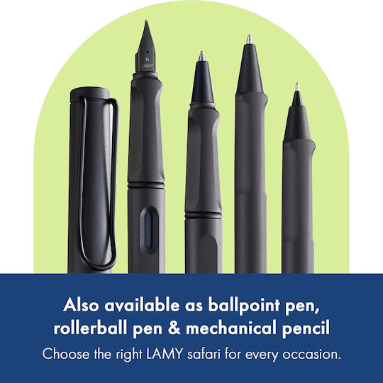 Lamy Safari 017 Writing Pen Medium Gray made of Plastic with Blue Ink