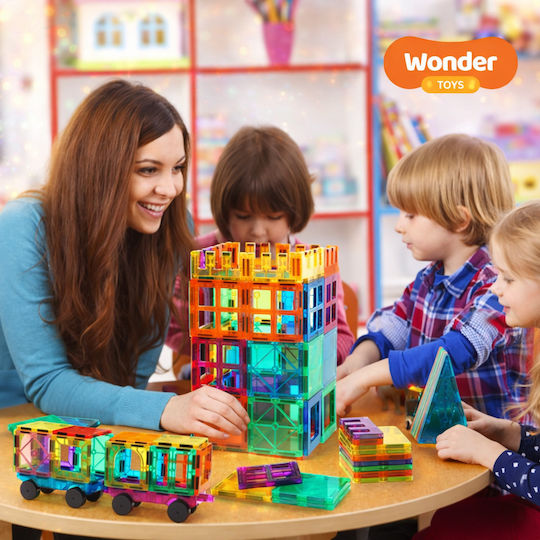Wonder Toys Μαγνητικό Παιχνίδι Κατασκευών Classic Magnetic Blocks