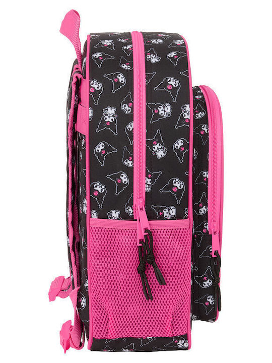 Safta Schulranzen Rucksack Schwarz mit Flaschenhalter