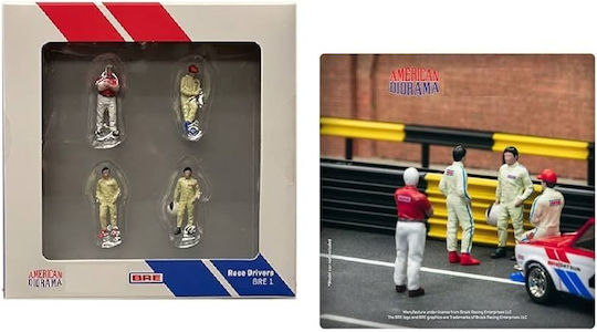 Tarmac 1/64 Rennfahrer Brock Racing Enterprises Figuren