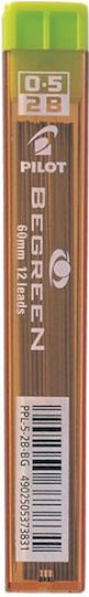 Pilot 10 Συσκευασίες x 10 Μύτες Μολυβιού Πάχους 0.5mm Τύπου 2B